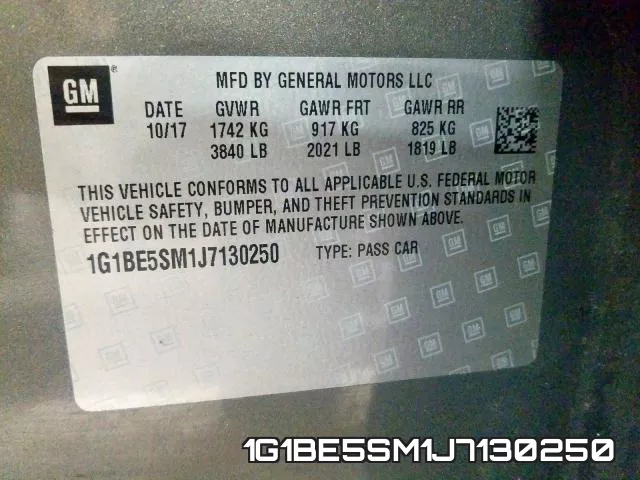 1G1BE5SM1J7130250 фото 2