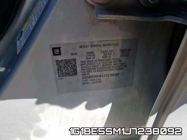1G1BE5SM1J7238092 фото 2