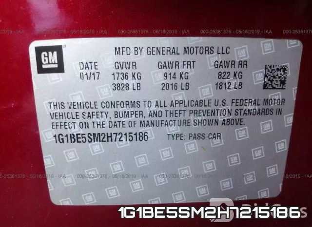 1G1BE5SM2H7215186 фото 6