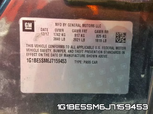 1G1BE5SM6J7159453 фото 2