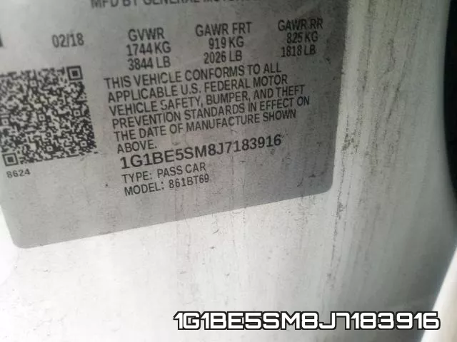 1G1BE5SM8J7183916 фото 2