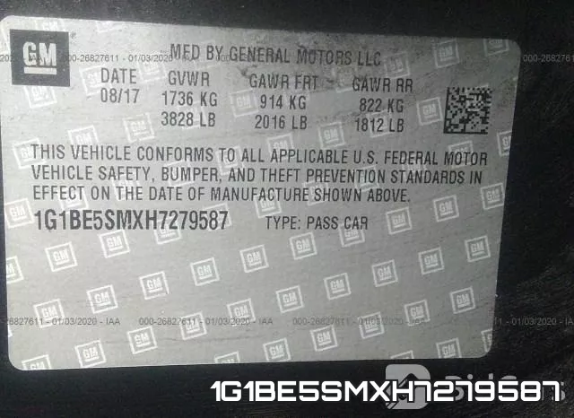 1G1BE5SMXH7279587 фото 9