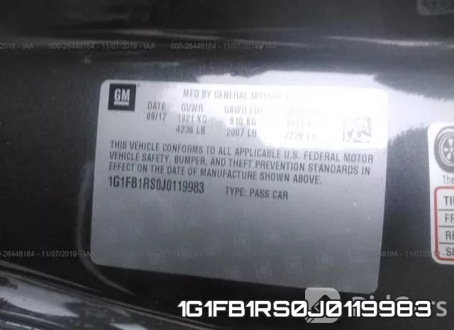 1G1FB1RS0J0119983 фото 6