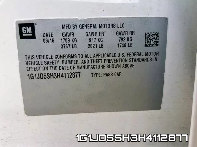 1G1JD5SH3H4112877 фото 2