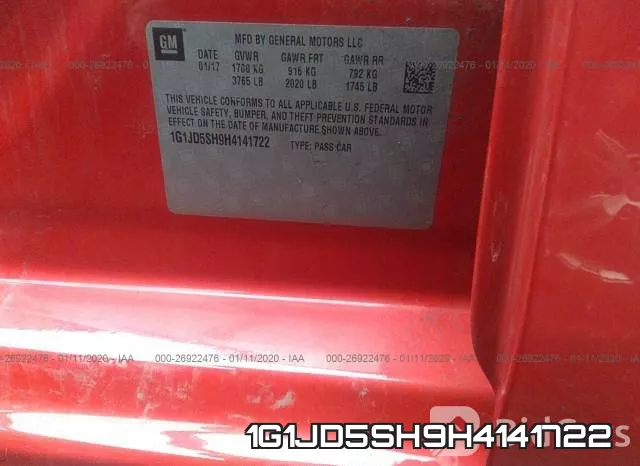 1G1JD5SH9H4141722 фото 7