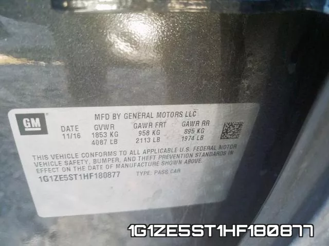 1G1ZE5ST1HF180877 фото 2