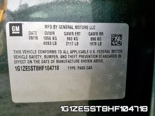 1G1ZE5ST8HF104718 фото 2