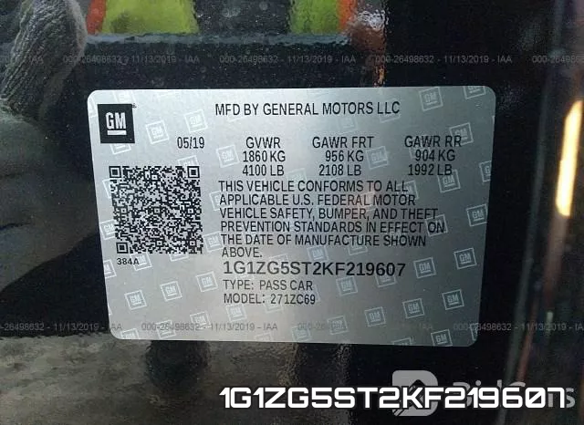 1G1ZG5ST2KF219607 фото 8