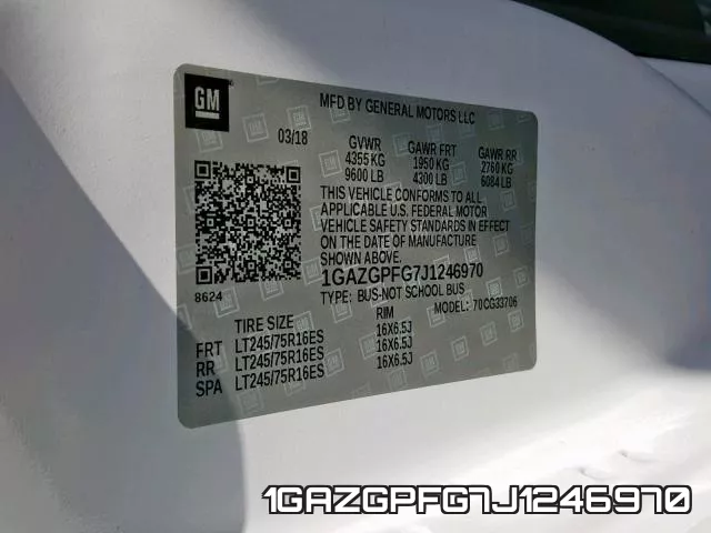 1GAZGPFG7J1246970 фото 2