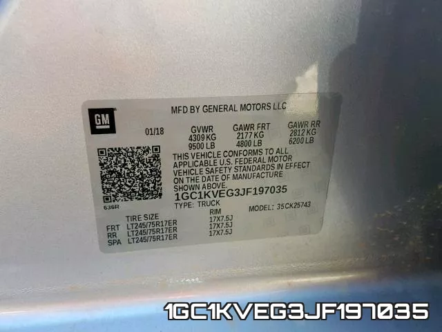 1GC1KVEG3JF197035 фото 2