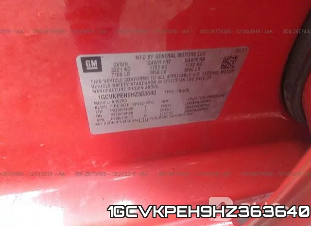 1GCVKPEH9HZ363640 фото 7