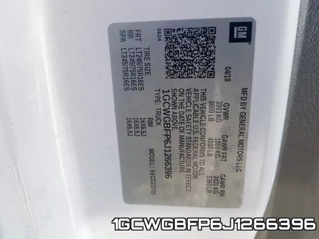 1GCWGBFP6J1266396 фото 2