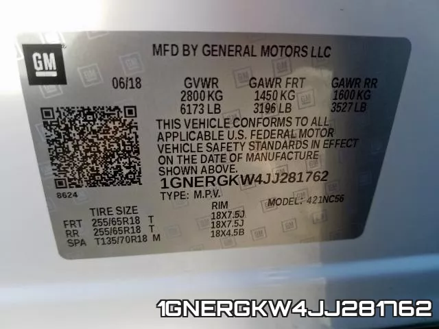 1GNERGKW4JJ281762 фото 2