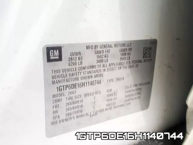1GTP6DE16H1140744 фото 2
