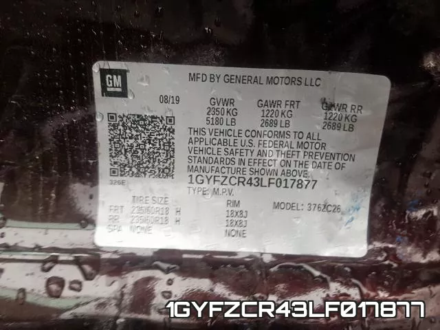 1GYFZCR43LF017877 фото 2