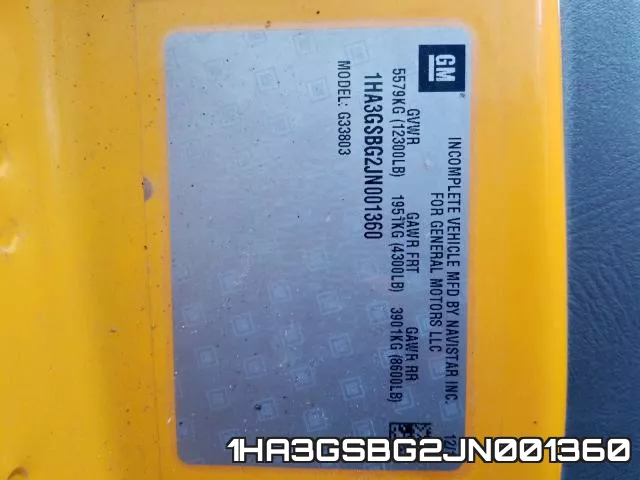 1HA3GSBG2JN001360 фото 2
