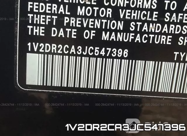 1V2DR2CA3JC547396 фото 7