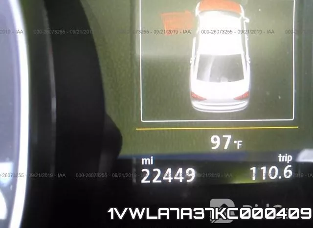 1VWLA7A37KC000409 фото 7