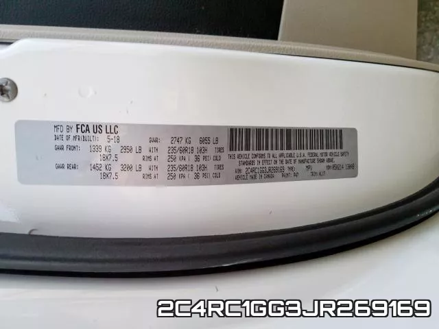 2C4RC1GG3JR269169 фото 2