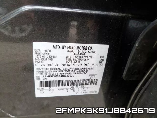 2FMPK3K91JBB42679 фото 2