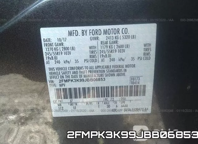 2FMPK3K99JBB06853 фото 8