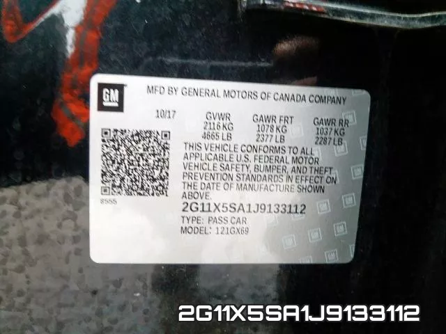 2G11X5SA1J9133112 фото 2