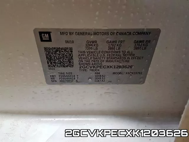 2GCVKPECXK1203626 фото 2