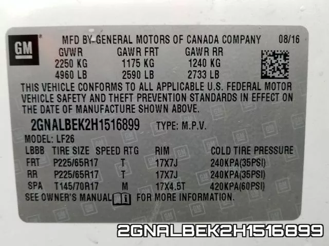 2GNALBEK2H1516899 фото 2