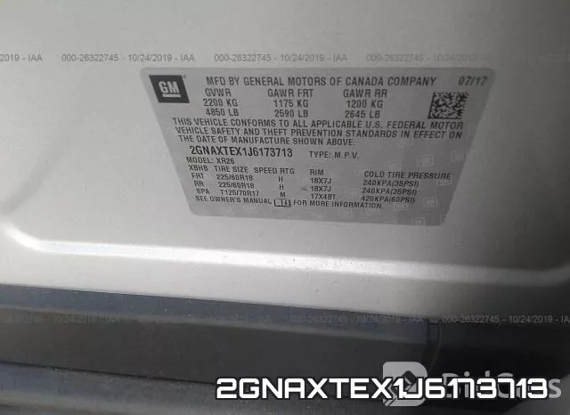 2GNAXTEX1J6173713 фото 9