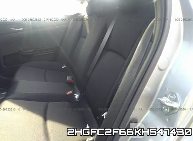 2HGFC2F66KH547430 фото 6
