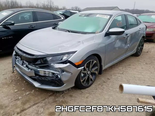 2HGFC2F87KH587615 фото 3