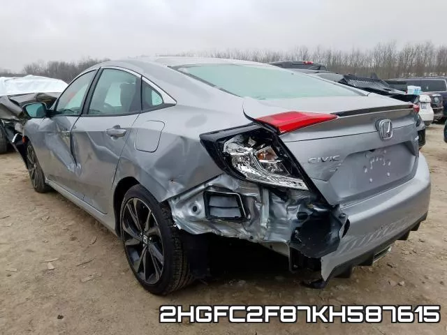 2HGFC2F87KH587615 фото 4