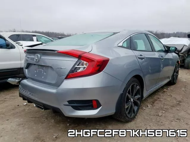 2HGFC2F87KH587615 фото 5