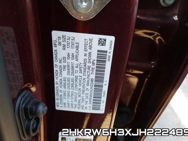 2HKRW6H3XJH222489 фото 2