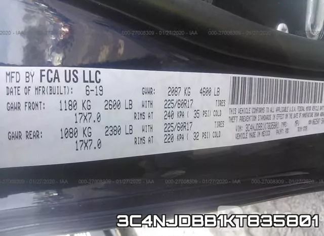 3C4NJDBB1KT835801 фото 8