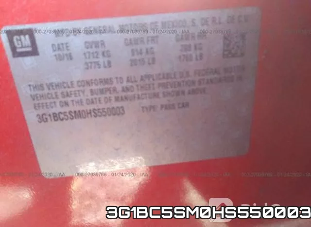 3G1BC5SM0HS550003 фото 7