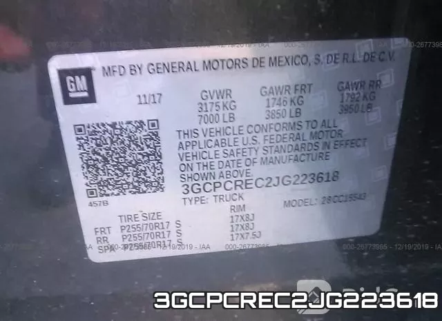 3GCPCREC2JG223618 фото 10