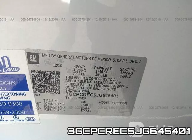 3GCPCREC5JG645401 фото 8