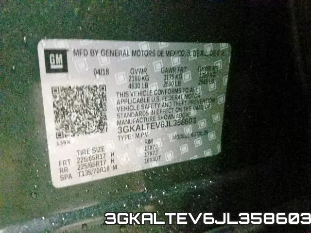 3GKALTEV6JL358603 фото 2