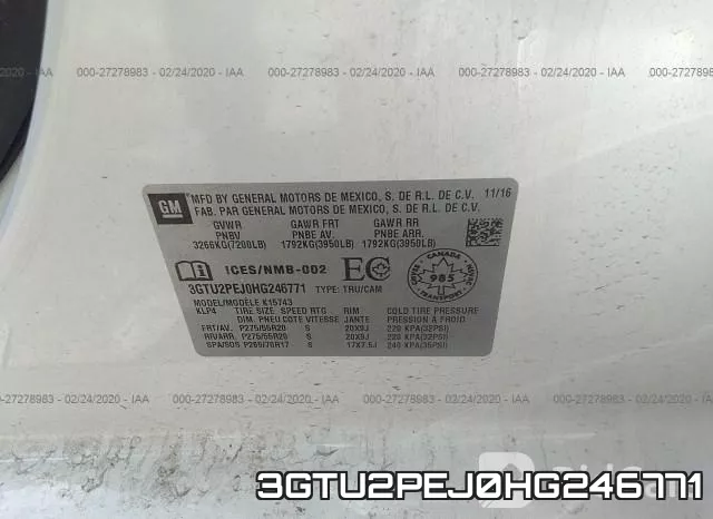3GTU2PEJ0HG246771 фото 8
