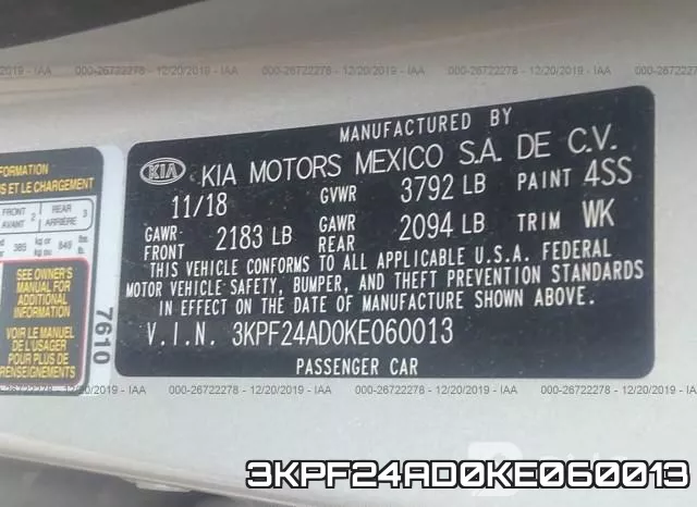 3KPF24AD0KE060013 фото 5