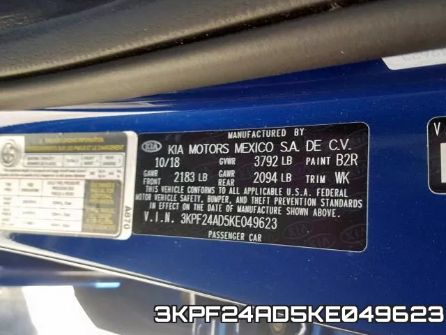 3KPF24AD5KE049623 фото 2