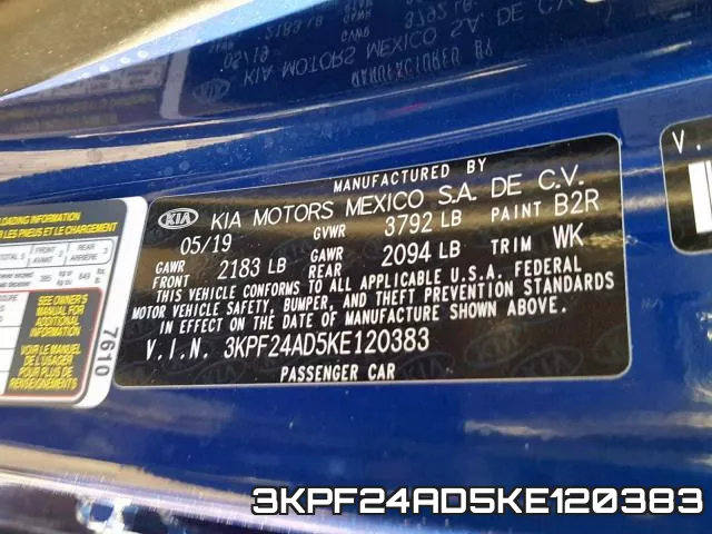 3KPF24AD5KE120383 фото 2