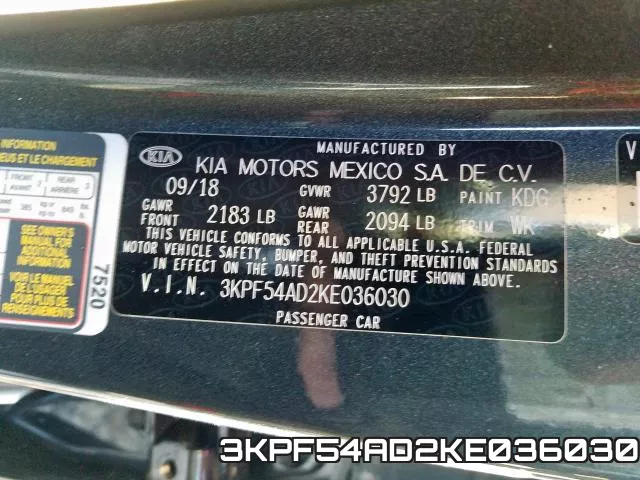 3KPF54AD2KE036030 фото 2