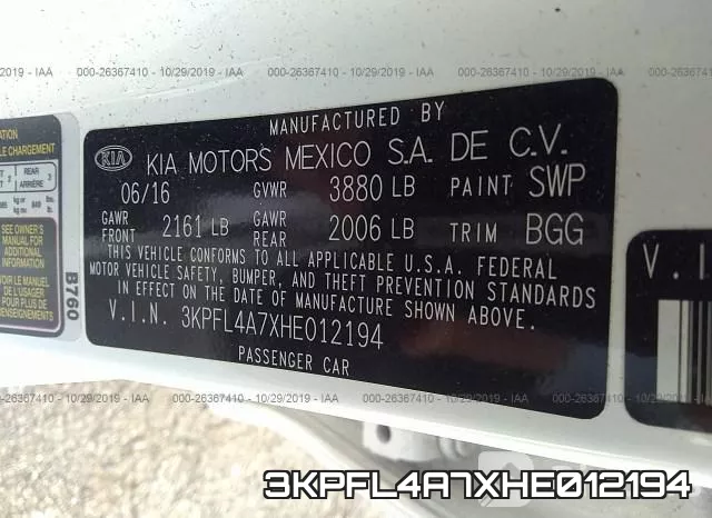 3KPFL4A7XHE012194 фото 6