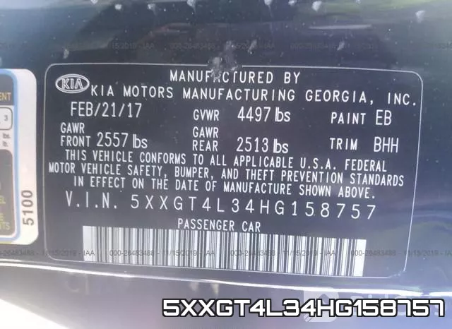 5XXGT4L34HG158757 фото 10
