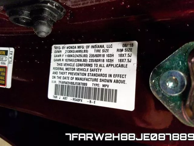 7FARW2H88JE087889 фото 2
