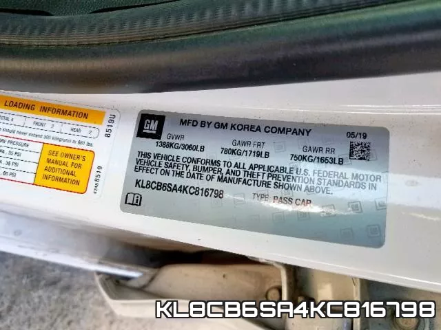 KL8CB6SA4KC816798 фото 2