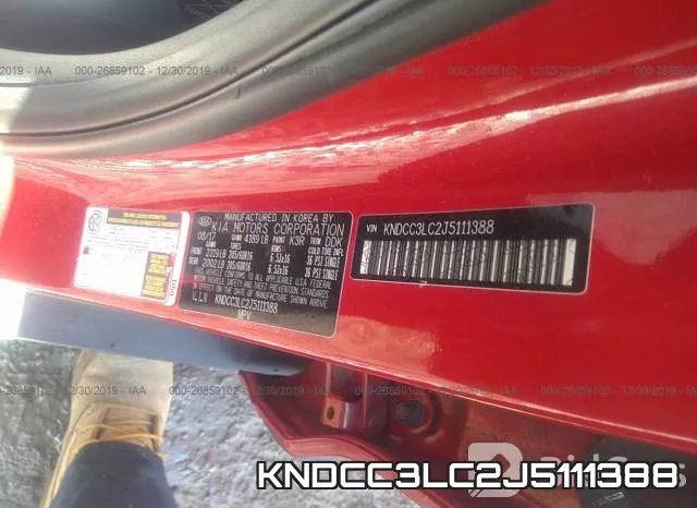 KNDCC3LC2J5111388 фото 8