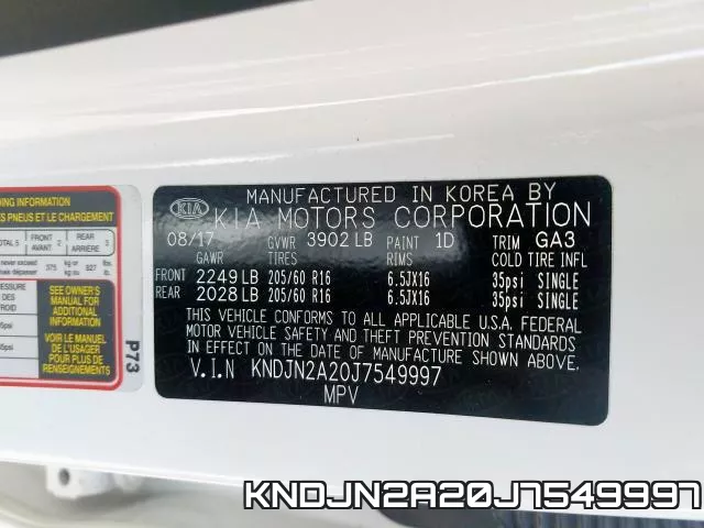 KNDJN2A20J7549997 фото 2